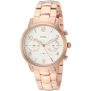 Watch strap Fossil ES4237 Stainless steel Rosé 18mm